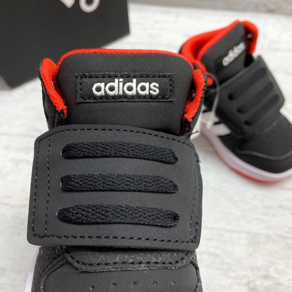 Adidas Hoops Mid 2.0 Toddler Velcro Sneakers - Picture 7 of 13